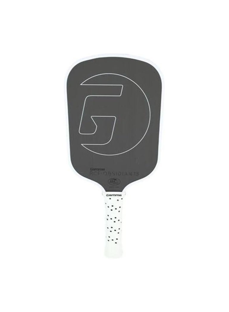 Gamma GAMMA Obsidian 13 Carbon Fiber Pickleball Paddle with 13mm Core, Comfortable Molded Foam Handle, and Customizable Handle Weight System  - Image 1