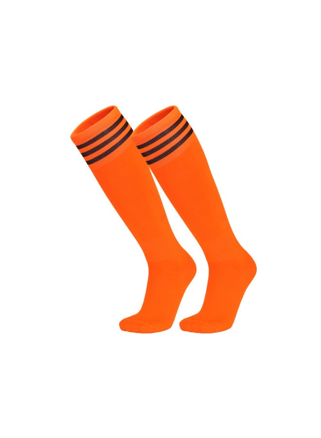Three-stripe Over-the-knee Socks Football Socks High-top Thin Children's Adult Sports Socks Professional Training Stockings