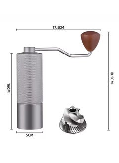 Generic Manual Coffee Grinder 5 Gear Adjustable Internal Setting Double Bearing Position 25g Capacity Steel Burrs Japanese Technology Assorted Colors  - Image 4