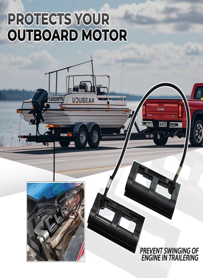 JNDO Outboard Hydraulic Steering Lock 4”Outboard Motor Steering Lock Boat Motor Steering Clips for Boat Steer Stop - Image 3