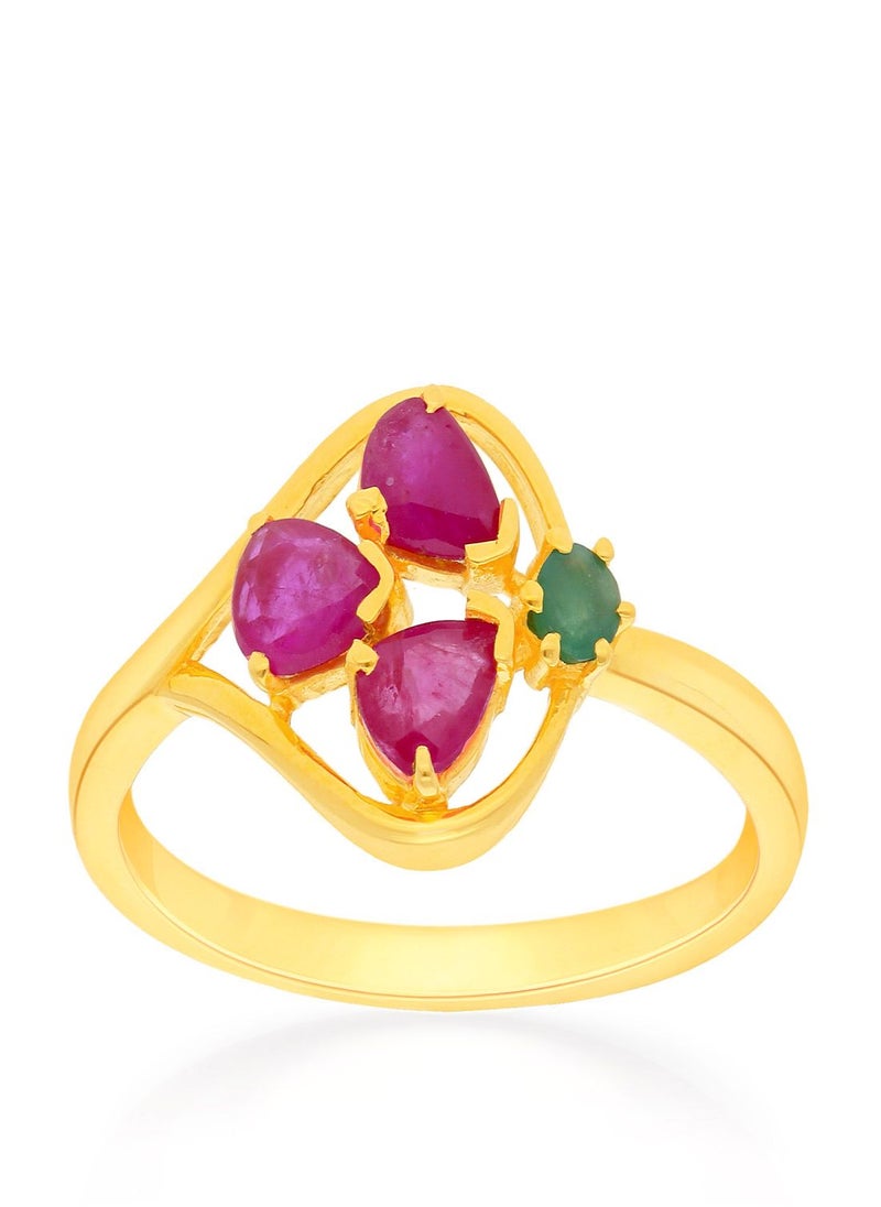 Malabar Gold and Diamonds 22 Carat 916 Purity Precia Gemstone Ring PNAFNC068RN1 for Women  - Image 1