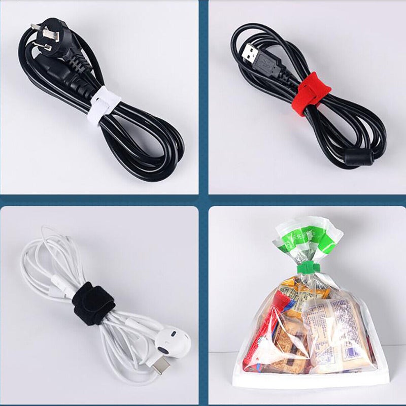100 PCS Cable Ties, Reusable Fastening Cable Straps Wire Ties for Computer Microphone Speaker Guitar TV Cables（10*150mm） - Image 4