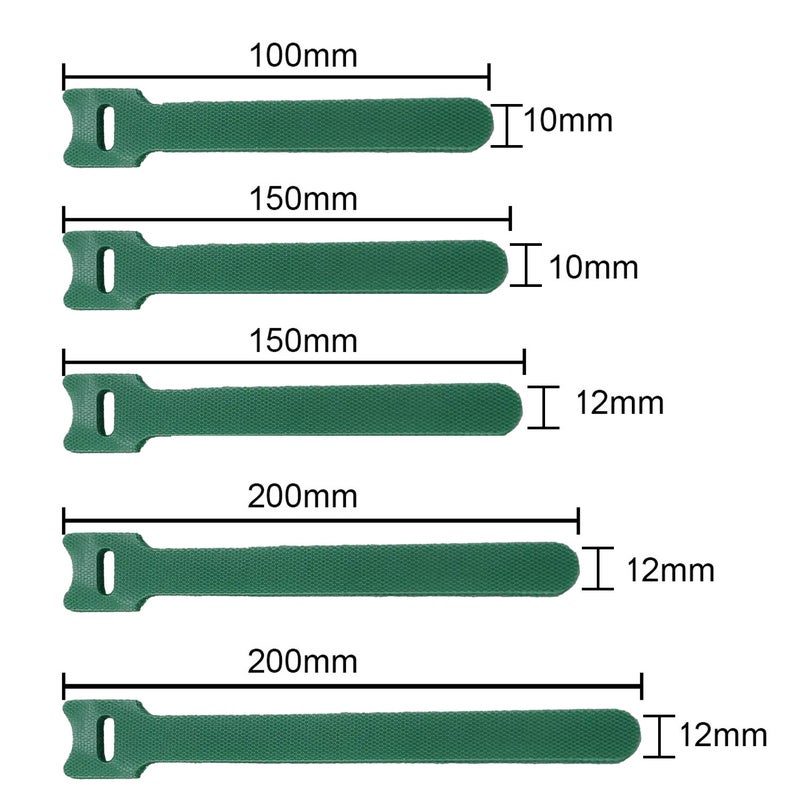 100 PCS Cable Ties, Reusable Fastening Cable Straps Wire Ties for Computer Microphone Speaker Guitar TV Cables（10*150mm） - Image 3