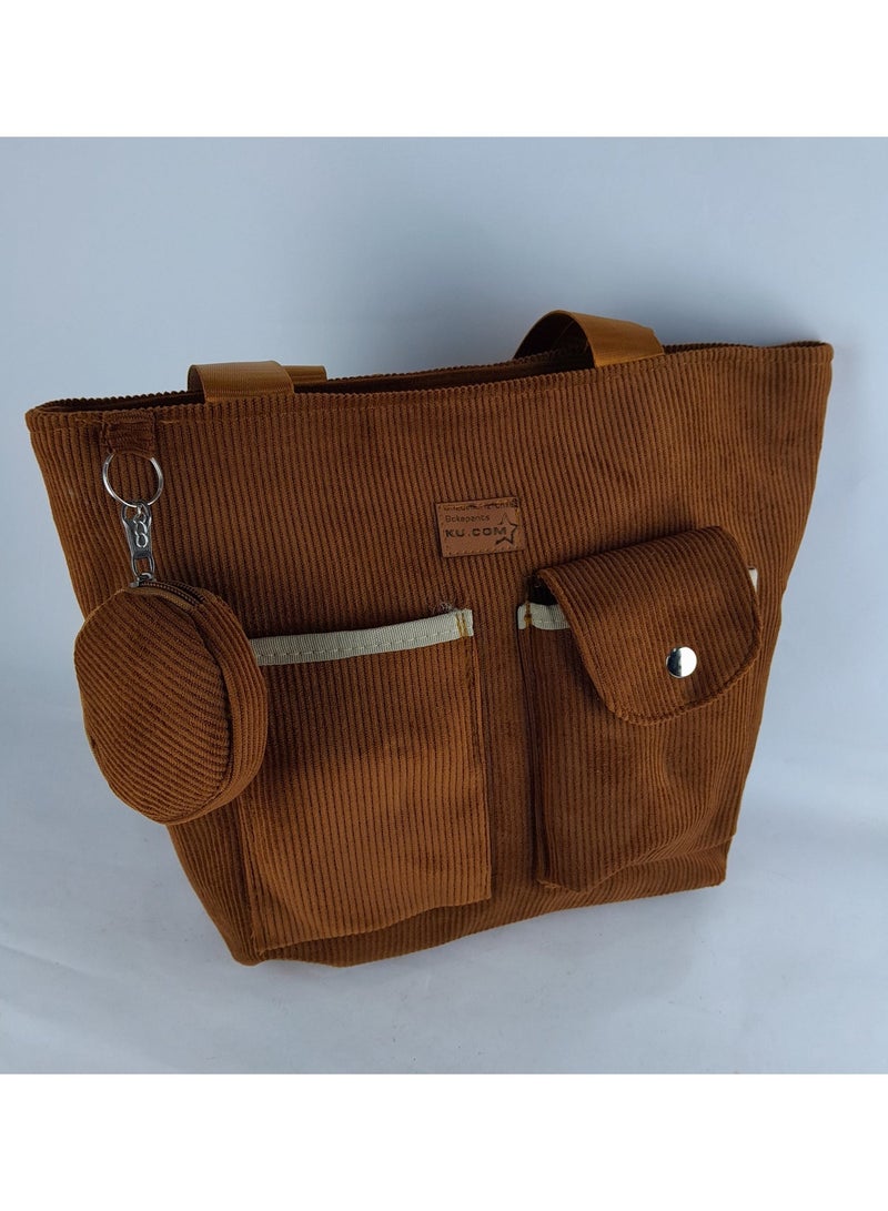 شنطة يد بنى اللون - Image 3