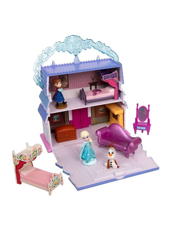 Disney store مجموعة اللعب الصغيرة لقصر أرينديل آنا وإلسا – فروزن – ديزني ذات مرة في قصة - Image 4