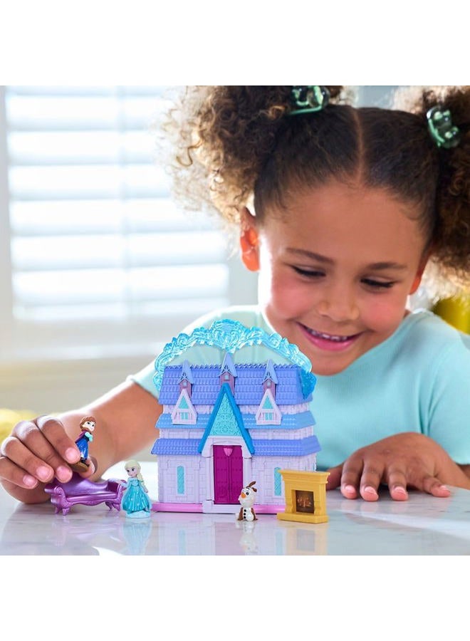 Disney store مجموعة اللعب الصغيرة لقصر أرينديل آنا وإلسا – فروزن – ديزني ذات مرة في قصة - Image 2