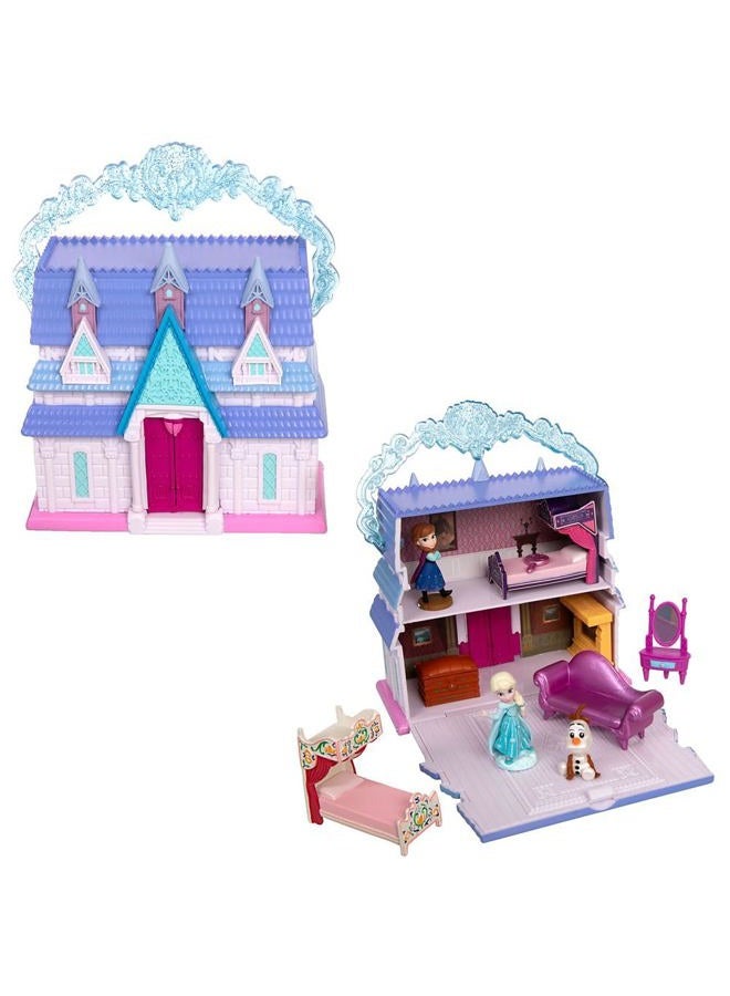 Disney store مجموعة اللعب الصغيرة لقصر أرينديل آنا وإلسا – فروزن – ديزني ذات مرة في قصة - Image 1