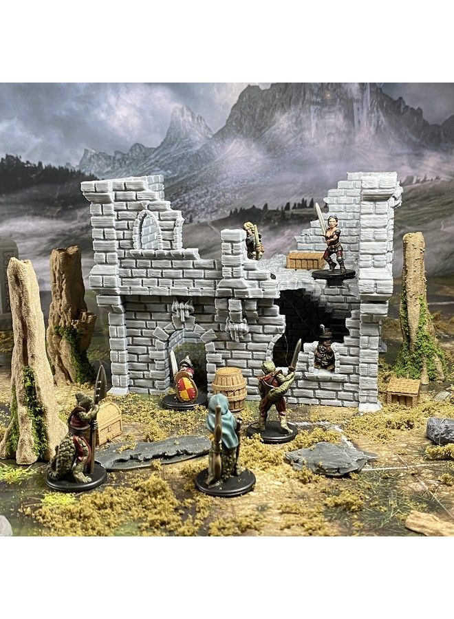 Extruded Gaming Building Ruins Set 5 - Image 3