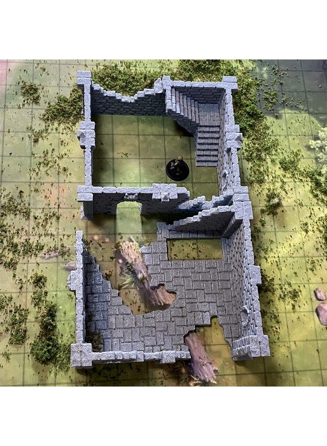Extruded Gaming Building Ruins Set 5 - Image 5