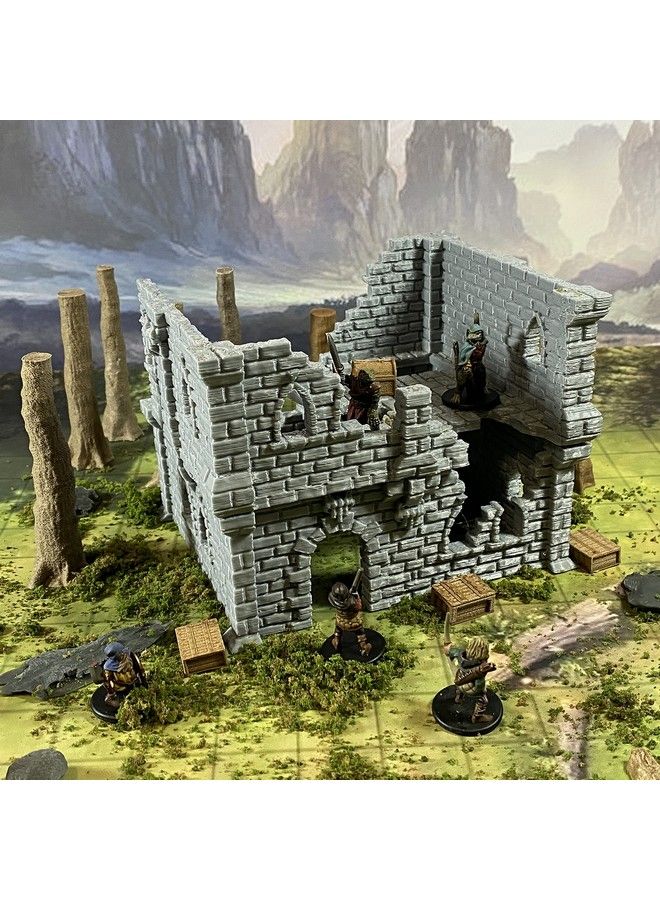 Extruded Gaming Building Ruins Set 5 - Image 4