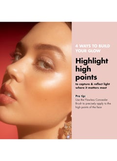 elf ELF Luxury Makeup Essentials Trio: Power Grip Primer - Halo Glow Liquid Filter (Fair 2/Light) - Glitter Primer for Radiant, Smooth Skin and Long-Lasting Makeup  - Image 3