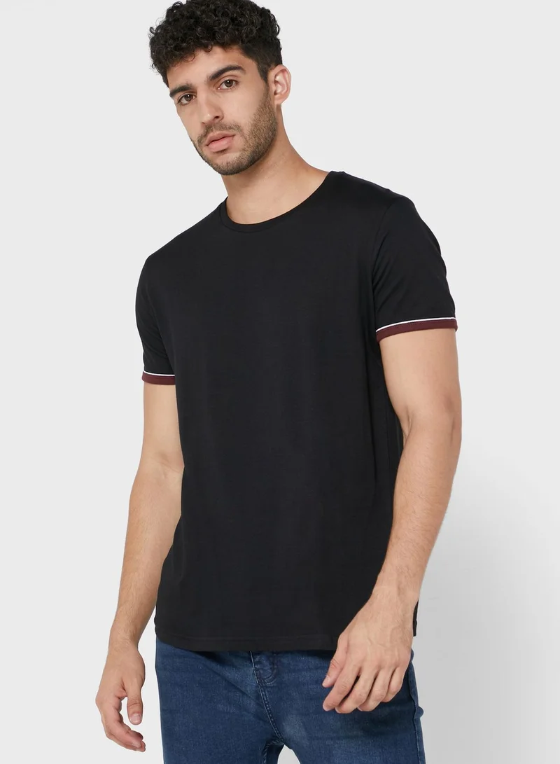 برايف سول Rib Sleeve T Shirt