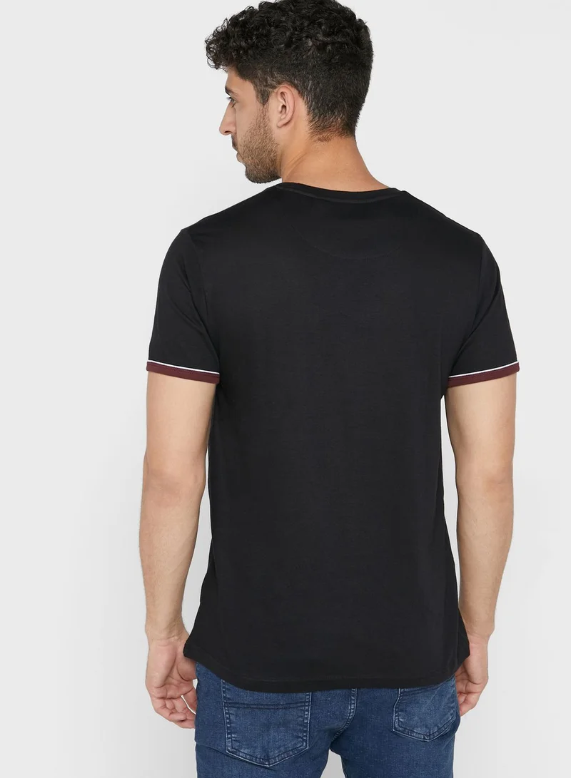 برايف سول Rib Sleeve T Shirt
