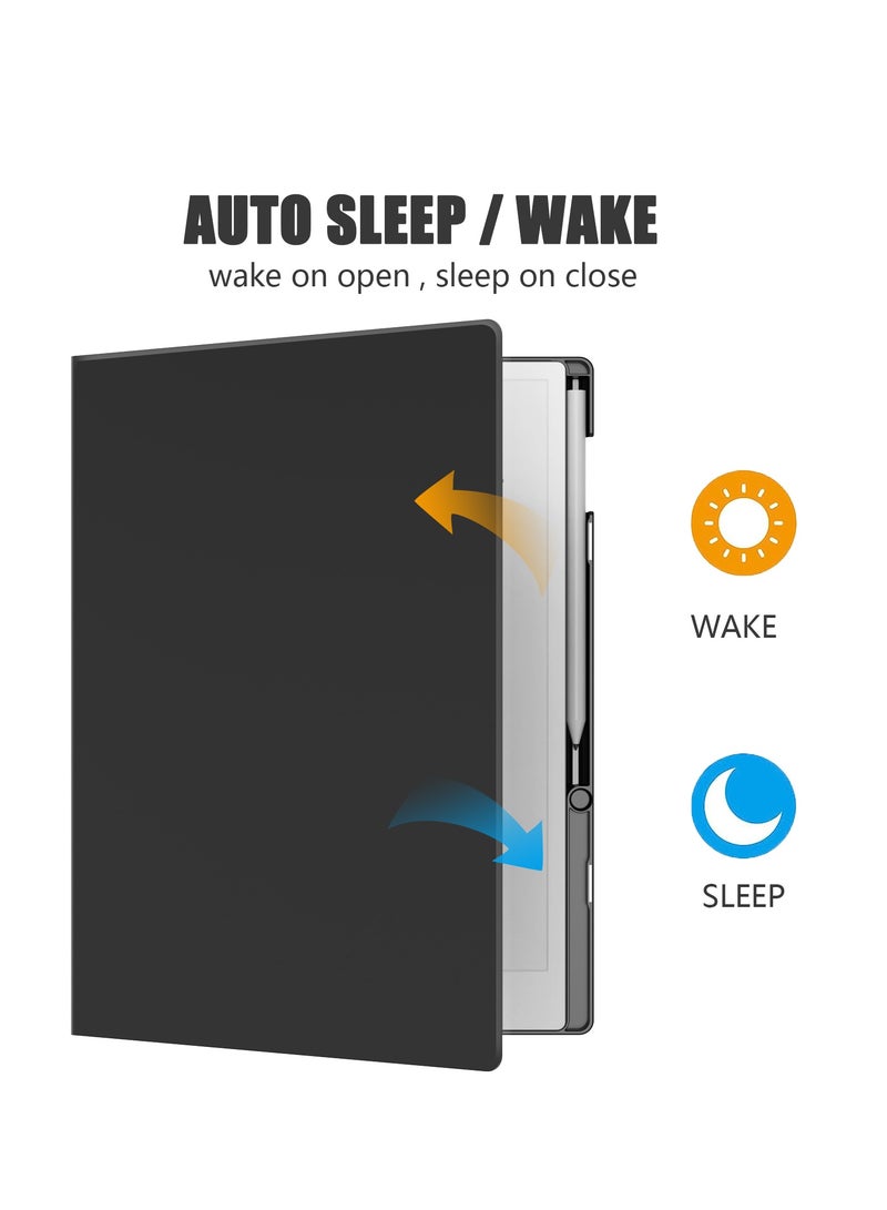 My Choice Remarkable Paper Pro 11.8”, Slim Hard Back Shell Protective Auto Sleep/Wake Book Folio Cover with Pen Holder for Remarkable Paper Pro Tablet 2024 Released, Black - Image 5