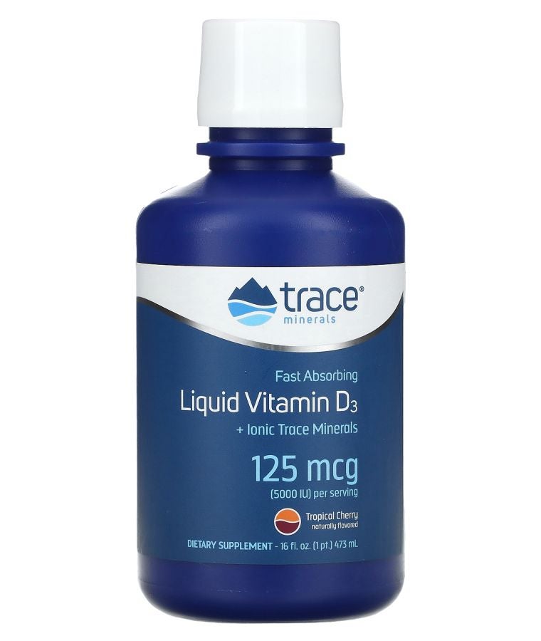 Liquid Vitamin D3 Tropical Cherry 125 mcg (5000 IU) 16 fl oz (473 ml)