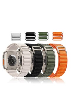 linkship 4 Pack Alpine Loop Bands for Apple Watch Ultra/SE/Series 8-1 - Adjustable Nylon Strap with Titanium G-Hook - Sweat & Water Resistant  - Image 1