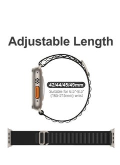 linkship 4 Pack Alpine Loop Bands for Apple Watch Ultra/SE/Series 8-1 - Adjustable Nylon Strap with Titanium G-Hook - Sweat & Water Resistant  - Image 3
