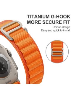 linkship 4 Pack Alpine Loop Bands for Apple Watch Ultra/SE/Series 8-1 - Adjustable Nylon Strap with Titanium G-Hook - Sweat & Water Resistant  - Image 4