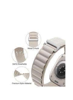linkship 4 Pack Alpine Loop Bands for Apple Watch Ultra/SE/Series 8-1 - Adjustable Nylon Strap with Titanium G-Hook - Sweat & Water Resistant  - Image 5