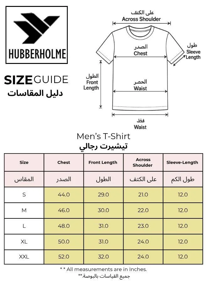 Hubberholme Men's Purple 100% Cotton Printed Oversized T-Shirt