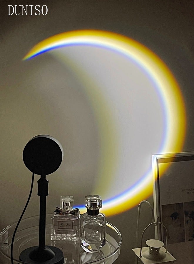 DUNISO ضوء ليلي لجهاز عرض مصباح القمر، مصباح قمر يعمل بإضاءة USB مع دعامة، مصباح تصوير ضوئي للجو الرومانسي للبث المباشر وخلفية سيلفي لديكور غرفة النوم - Image 5