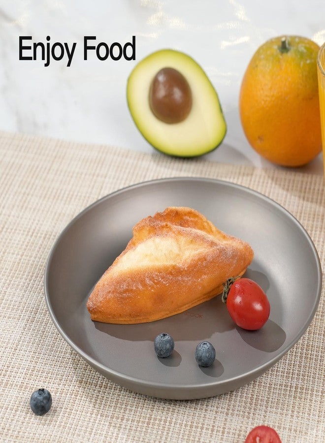 MAX COOK MAXCOOK Pure Titanium Camping Plate, 7.68 Inch Ultralight Durable Titanium Dish Plate Cookware, Outdoor Backpacking plate for Camping Hiking Kitchen (19.5 cm) - Image 4