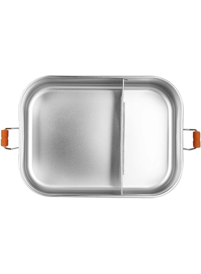 Trixie Large Stainless Steel Lunch Box with Mr. Fox Design - Orange - Image 4