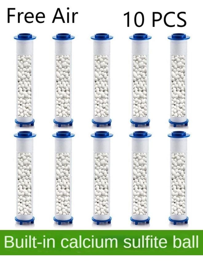 Free Air - Set of 10 PP Cotton Filter, High Pressure Handheld Shower Head PP Cotton Filter Cartridge (Built-in Calcium Sulfite Balls) - Image 1