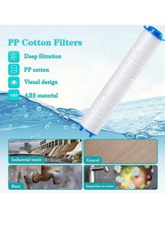 Free Air Set of 10 PP Cotton Filter, High Pressure Handheld Shower Head PP Cotton Filter Cartridge (Built-in Calcium Sulfite Balls)  - Image 5