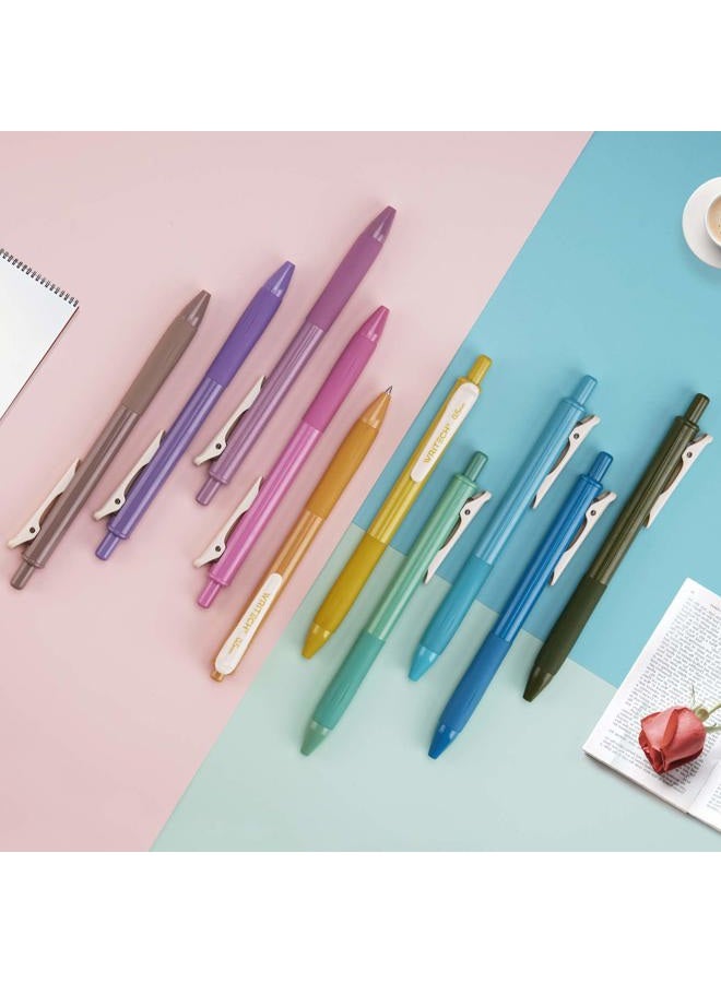 WRITECH Retractable Gel Pens Quick Dry Ink Pens Fine Point 0.5mm 10 Assorted Unique Vintage Colors For Journaling, Drawing, Doodling, and Notetaking (Vintage 2) - Image 5