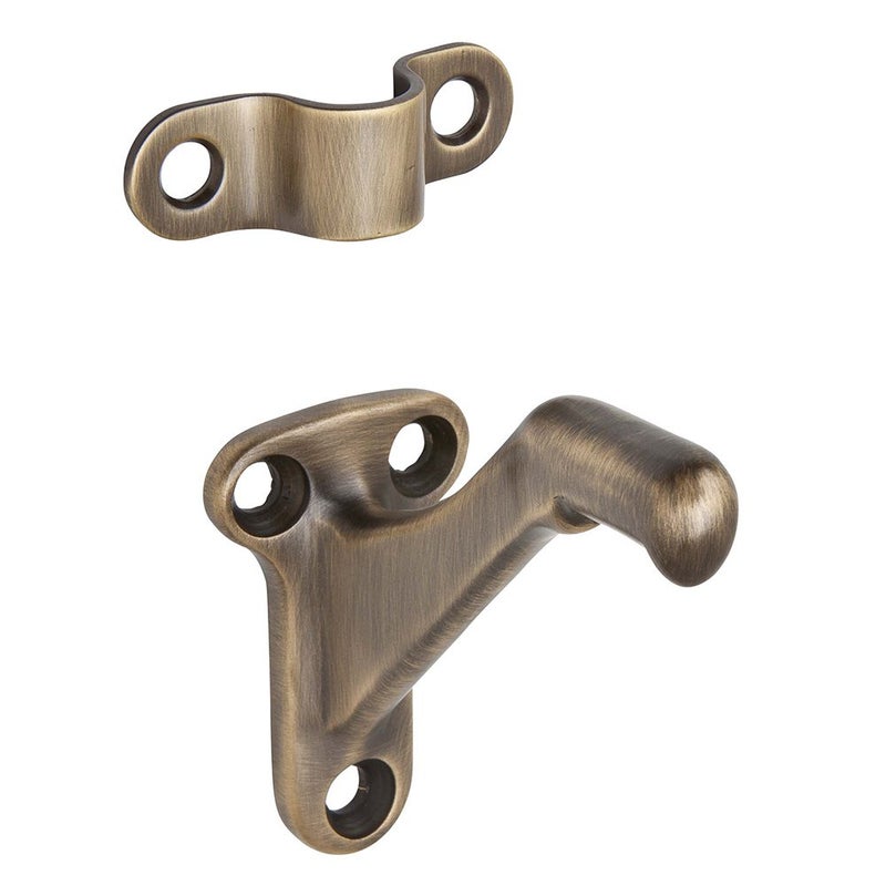 SCHLAGE Ives by Schlage 059A5 Schlage Sp Handrail Bracket, 2-1/4 in L X 1-3/8 in W, Aluminum, Antique, Brass - Image 5