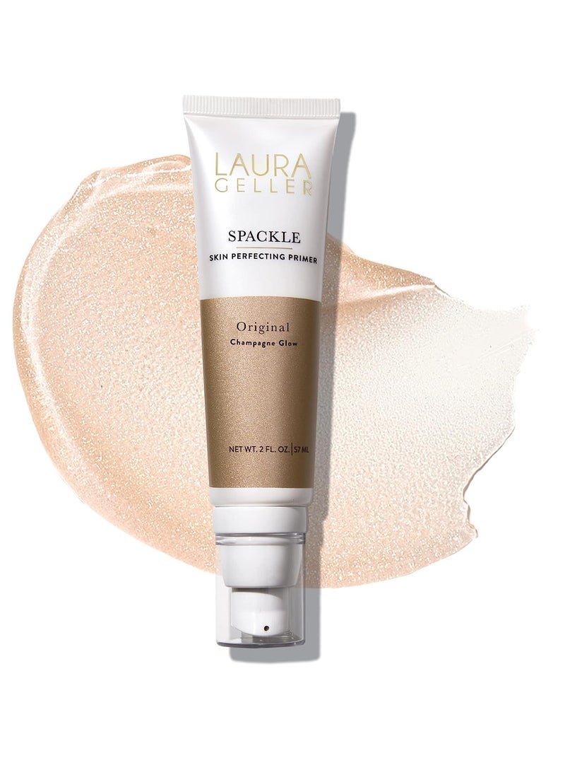 LAURA GELLER NEW YORK LAURA GELLER NEW YORK Spackle Primer - Champagne Glow - Super-Size 2 Fl Oz - Hyaluronic Acid Makeup Primer for Mature Skin  - Image 1