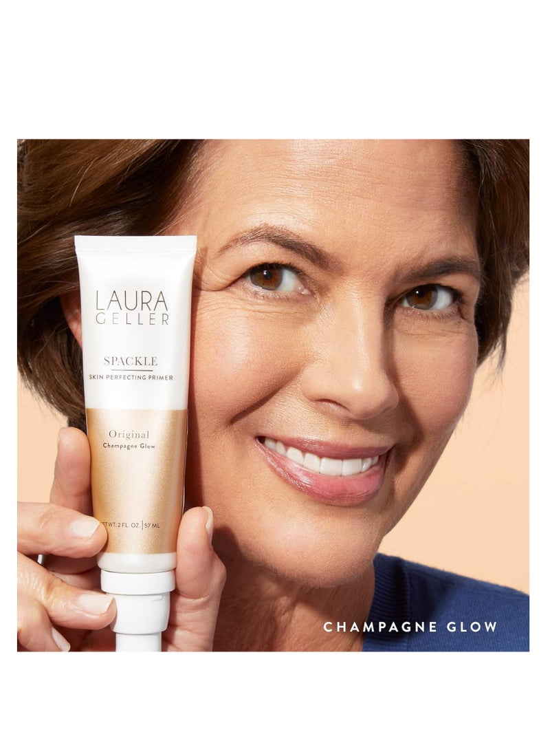 LAURA GELLER NEW YORK LAURA GELLER NEW YORK Spackle Primer - Champagne Glow - Super-Size 2 Fl Oz - Hyaluronic Acid Makeup Primer for Mature Skin  - Image 2