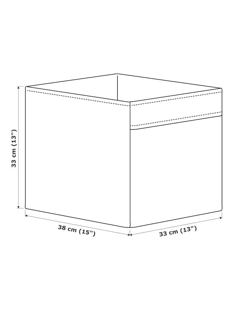 Floral pattern box black/white 33x38x33 cm - Image 5