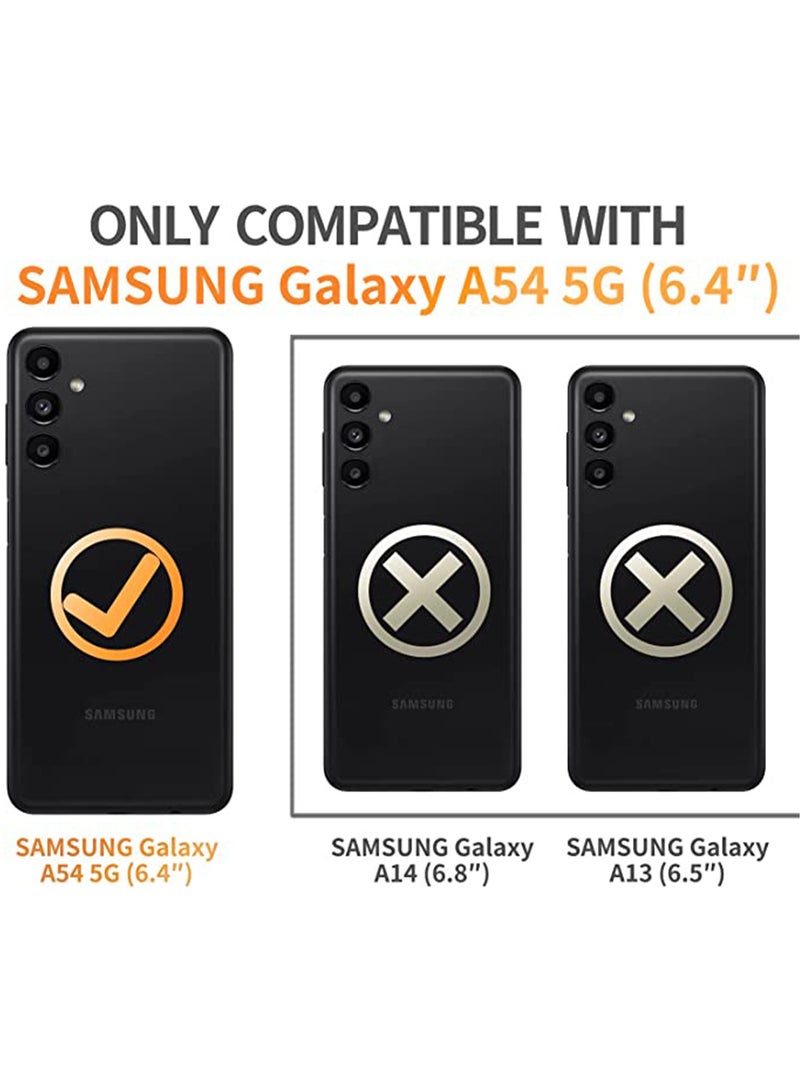 Samsung Galaxy A54 Screen Protector with Camera Lens Protector, 9H Hardness Anti-Scratch Tempered Glass flim, Case Friendly, Anti-Fingerprint,Anti-Scratch - Image 2