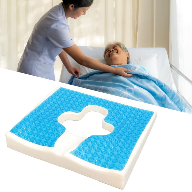 PerGar Anti Bedsore Cushion, Breathe Freely Material, T Shaped Opening Triangular Slope Design Pad,for Bedridden Elderly Tailbone Back Sciatica Pressure Pain Relief Wheelchair Office Chair Seat Cushions - Image 5