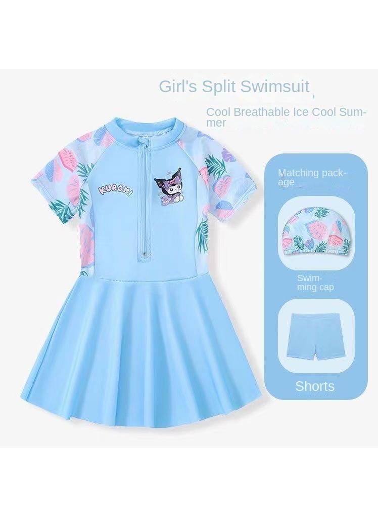 XiuWoo بدلة سباحة كيرومي للفتيات ملابس سباحة كرتونية لحمام البحر مع السباحة - Image 1