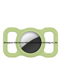 Suitable For Pet Dog Lost Airtag Protective Cover Silicone For Apple Tracker Protective Cover-Color:Avocado Green