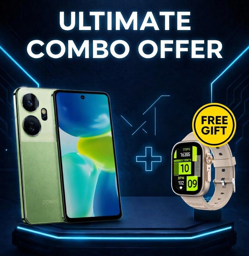 ITEL P55+ (8+8 جيجابايت رام 256 جيجابايت 4G) - أخضر ملكي + ساعة ذكية مجانية - Image 1