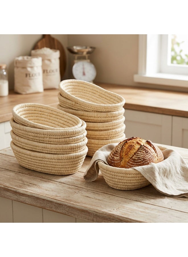 Set of 2 Round Proofing Baskets , Diameter 26 cm and 28cm , Bread Baking Accessories, Fermentation Mould for Bread and Bread Dough - Image 2