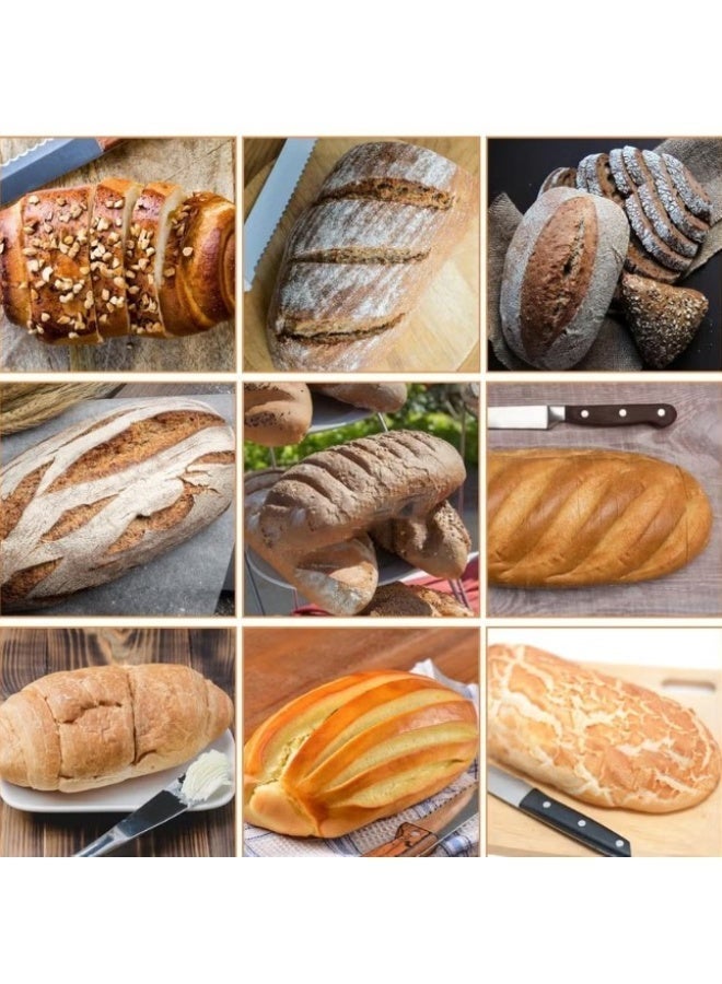 2-Piece 26cm & 28cm Bread Proofing Basket Set | Natural Rattan Banneton Baskets for Sourdough Bread Baking | Round Dough Rising Basket | Artisan Bread Baking Kit - Image 3
