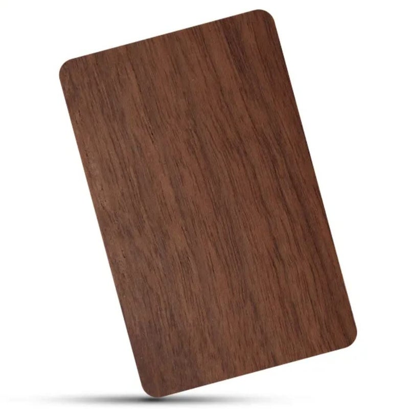 Azonee Eco-Friendly NTAG215 NFC Wooden Card, Compatible with TagMo/Amiibo, 2-Pack (Black Walnut) - Image 1