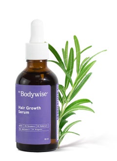 Be Bodywise Be Bodywise 3% Rosemary Hair Serum | With 3% Redensyl, 2% Aminexil, & 2% Anagain | For Thicker & Stronger Hair | Prevents Hair Fall & Stimulates Hair Follicles | For All Hair Types | 30ml  - Image 1