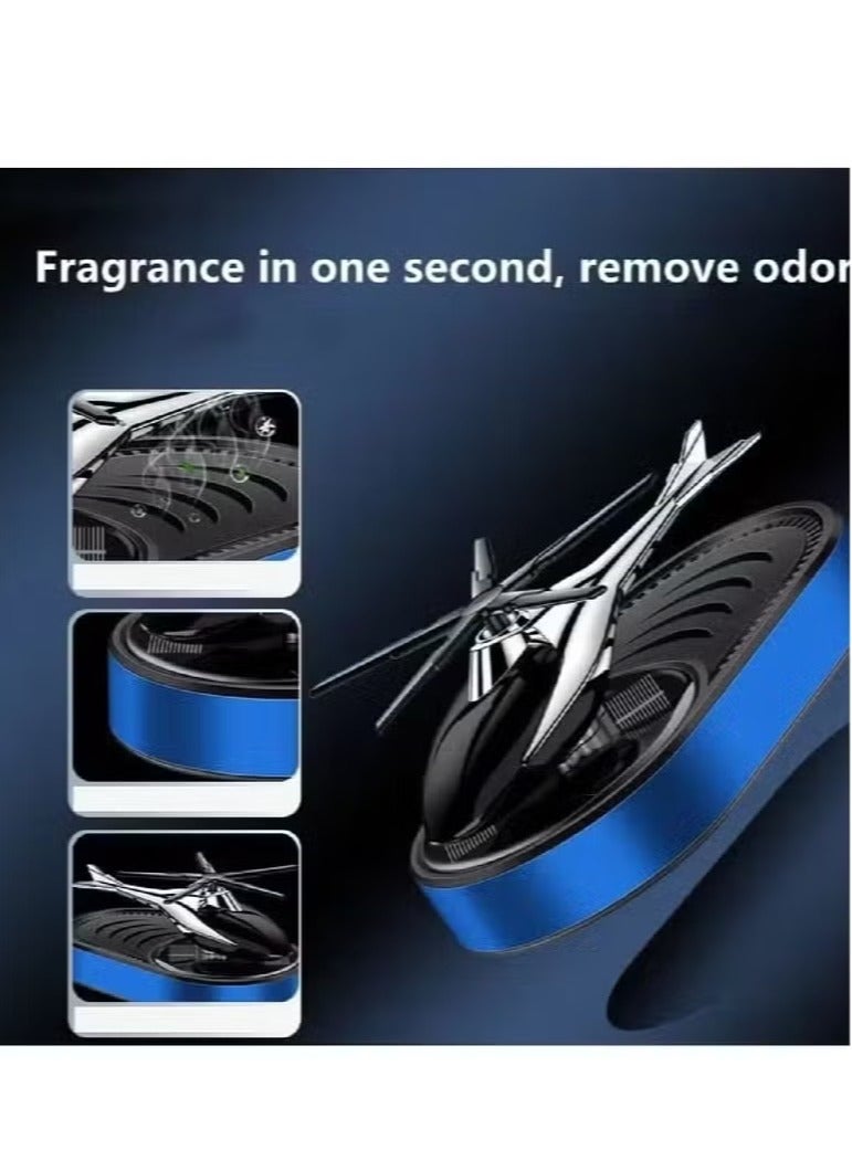 TIGER Car Air Freshener Mini Helicopter | Solar-Powered Rotating Airplane Design | Long-Lasting Scent & Aromatherapy Diffuser | Stylish & Functional Car Accessory for a Fresh Driving Experience - Image 2