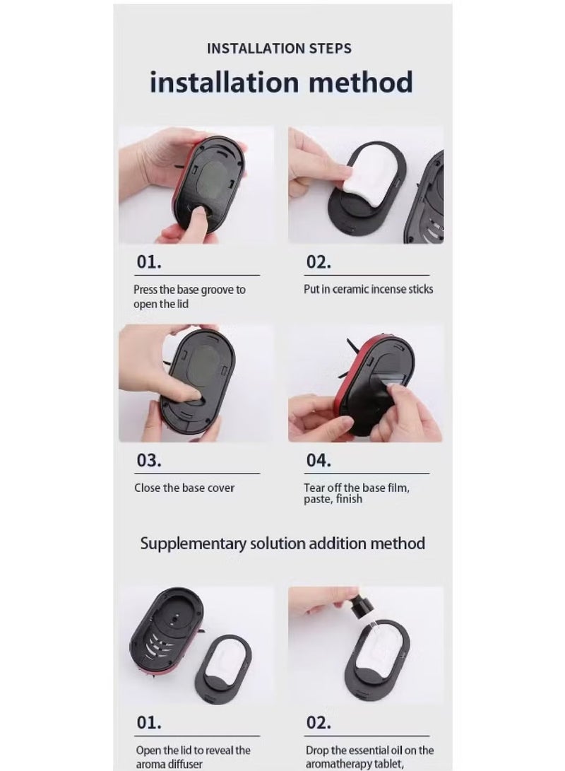 TIGER Car Air Freshener Mini Helicopter | Solar-Powered Rotating Airplane Design | Long-Lasting Scent & Aromatherapy Diffuser | Stylish & Functional Car Accessory for a Fresh Driving Experience - Image 4