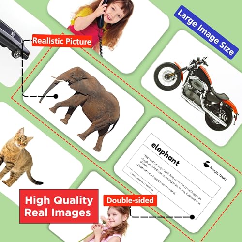 Hungry Brain My First Pack of 3B Baby Flash Cards 3 Months+ | Montessori Learning Cards for Toddlers | Early Brain Development | Improve Vocabulary, Memory & Cognitive Skills | Educational Gift for Kids - Image 4