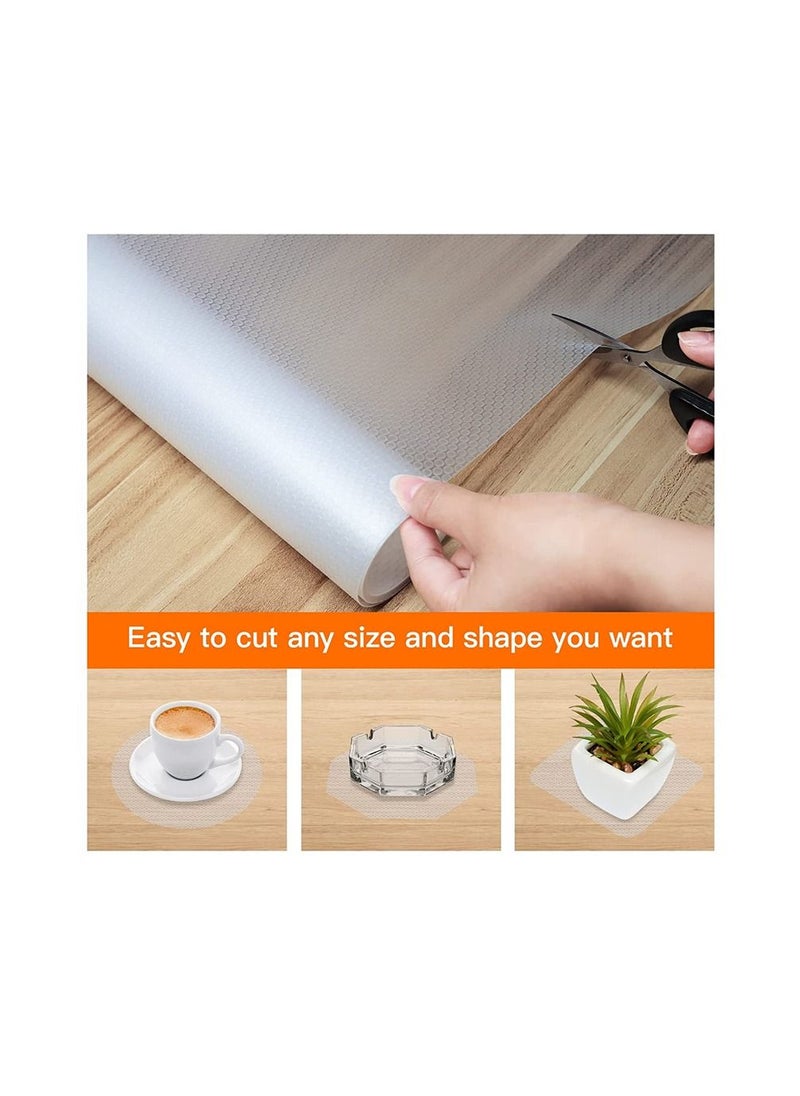 Generic - Reusable Shelf Cover Liners Cabinet Mat Drawer Mat Moisture-Proof Waterproof Dust Anti-Slip Fridge Kitchen Table Pad Paper - Image 1