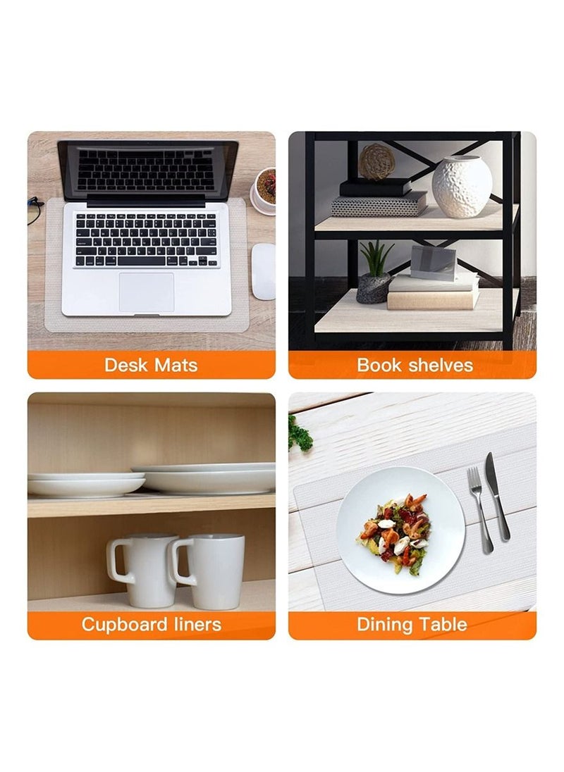 Generic - Reusable Shelf Cover Liners Cabinet Mat Drawer Mat Moisture-Proof Waterproof Dust Anti-Slip Fridge Kitchen Table Pad Paper - Image 1