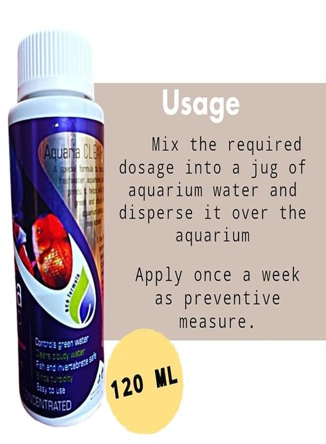 Scroll Store Aquatic Remedies Aquaria Clear 120Ml Pack of 2 | for Aquarium Crystal Clear Water | Suitable for Freshwater - Image 3