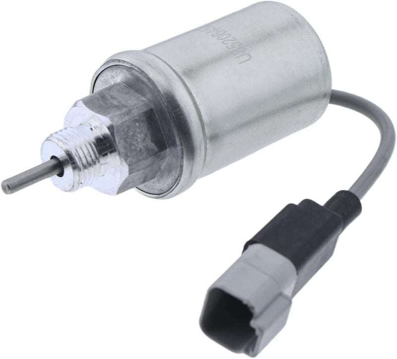 Holdia Fuel Stop Shutoff Solenoid Valve 12V Compatible with Perkins and Caterpillar - Image 1